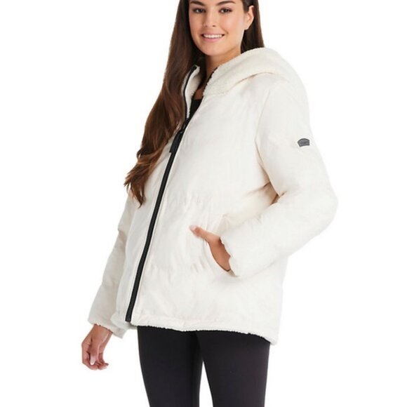 NWT Koolaburra by UGG reversible Sherpa Puffer Jacket Size M - Picture 2 of 5